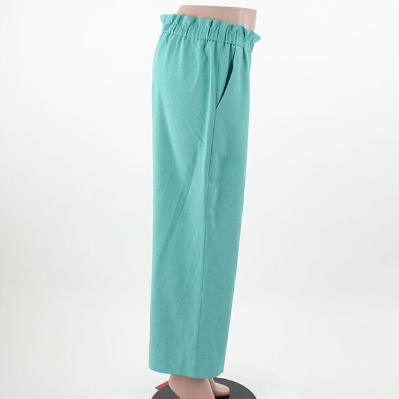 Tahari ASL Paperbag-Waist Cropped Pants in Dynasty Green - Picture 5 of 5